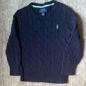 Polo by Ralph Lauren Men's Navy Cable-Knit Sweater